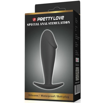 Plug anale in silicone per pene nero di Pretty Love, immagine 6
