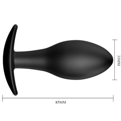Plug anale Ancorante in silicone 8.5 cm nero di Pretty Love, immagine 5