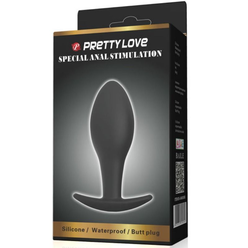 Plug anale Ancorante in silicone 8.5 cm nero di Pretty Love, immagine 6