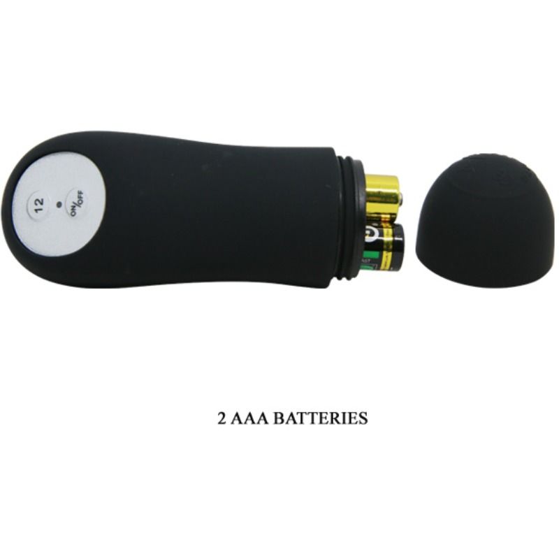 Plug anale in silicone forma del pene e 12 modalità di vibrazione nero di Pretty Love, immagine 6