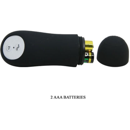 Plug anale in silicone forma del pene e 12 modalità di vibrazione nero di Pretty Love, immagine 6