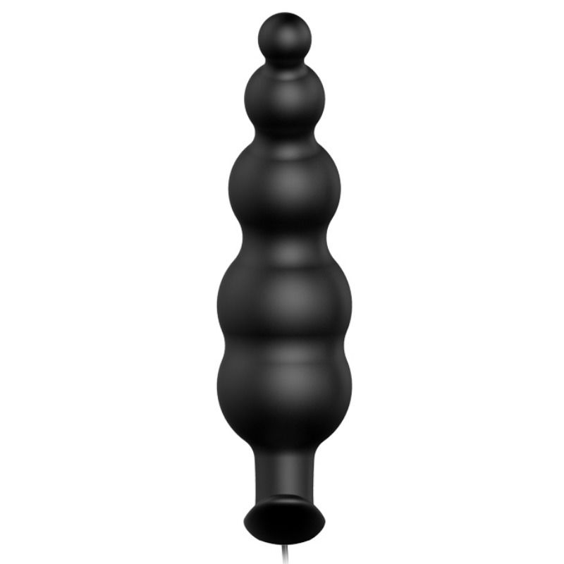 Plug anale in silicone extra stimolazione e 12 modalità di vibrazione nero di Pretty Love, immagine 2