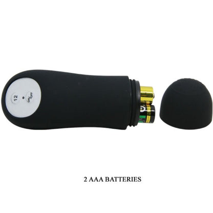 Plug anale in silicone extra stimolazione e 12 modalità di vibrazione nero di Pretty Love, immagine 7