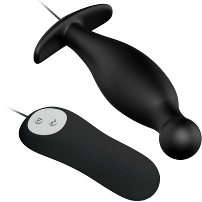 Plug anale in silicone 12 modalità di vibrazione nero di Pretty Love, immagine 3