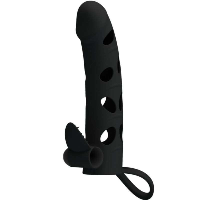 Copertura in silicone con vibrazione 15.2 cm di Pretty Love
