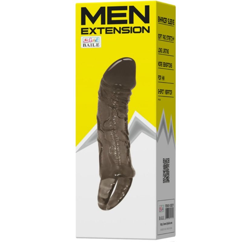 Guaina estensione pene con cinturino per testicoli 11.5 cm di Baile, immagine 7