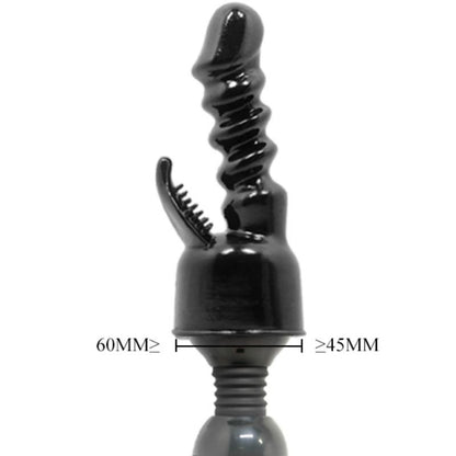 Vibratore testa potente testa intercambiabile per la stimolazione interna e del clitoride di Baile, immagine 5