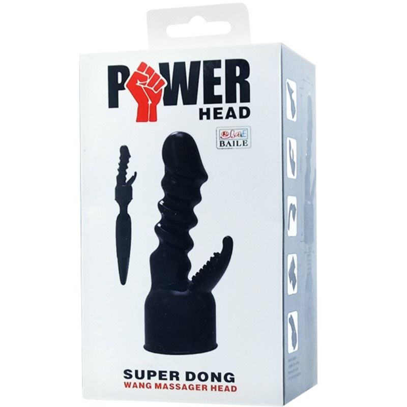Vibratore testa potente testa intercambiabile per la stimolazione interna e del clitoride di Baile, immagine 6
