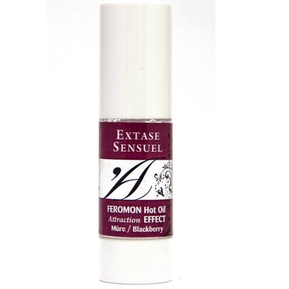 Olio da massaggio effetto riscaldante ai feromoni di mora 30 ml di Extase Sensual, immagine 2