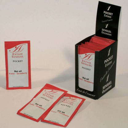 Olio stimolante alla fragola 10 ml di Extase Sensual, immagine 2