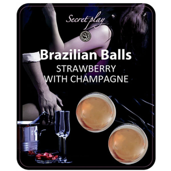 Set di palline brasiliane fragola e champagne di Secretplay