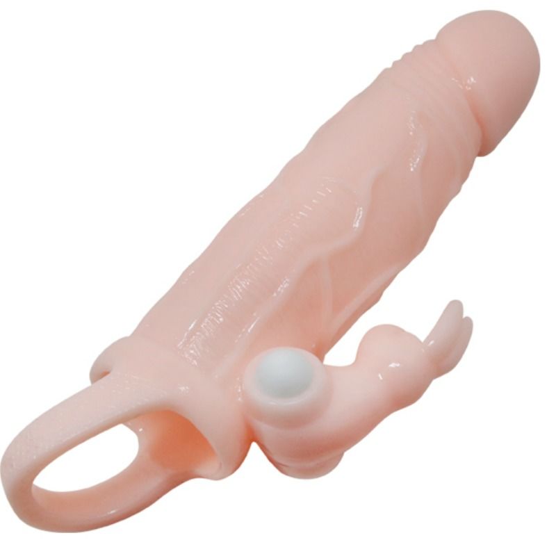 Copertura pene uomo coraggioso con coniglio e carne doppio motore 16.5 cm di Baile, immagine 3
