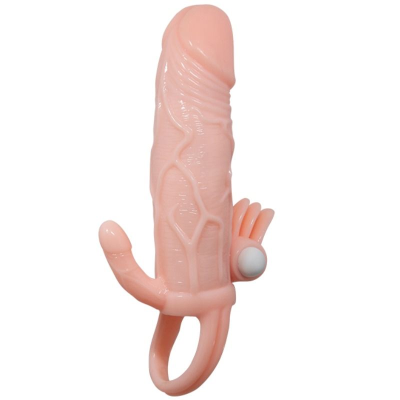 Copertura pene uomo coraggioso con Clitito e carne per stimolazione anale 16.5 cm di Baile, immagine 4