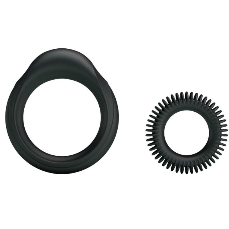 Kit 2 anelli in silicone ring Manhood di Baile
