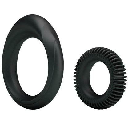 Kit 2 anelli in silicone ring Manhood di Baile, immagine 2