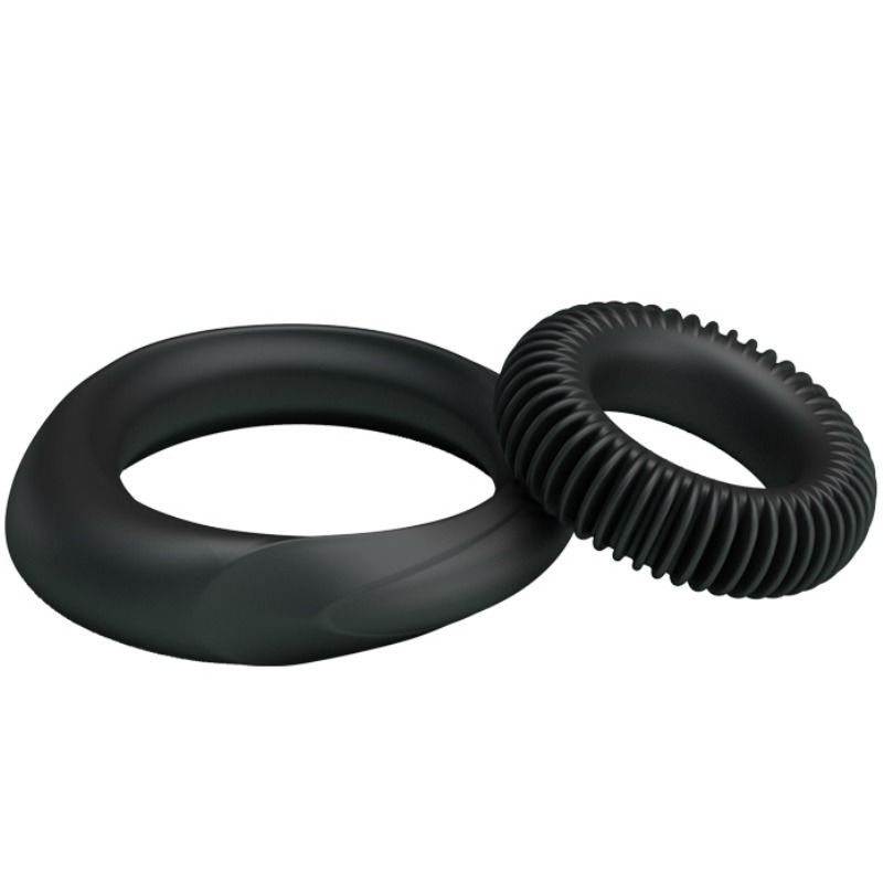 Kit 2 anelli in silicone ring Manhood di Baile, immagine 4