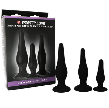 Kit di iniziazione in silicone con tappi anal di Pretty Love, immagine 4