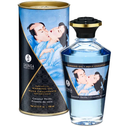Olio da massaggio effetto calore al gusto di cocco 100 ml di Shunga