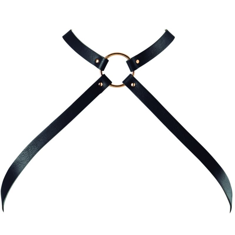 Accessorio sexy Pettorale incrociata labirinto nero di Bijoux Indiscrets