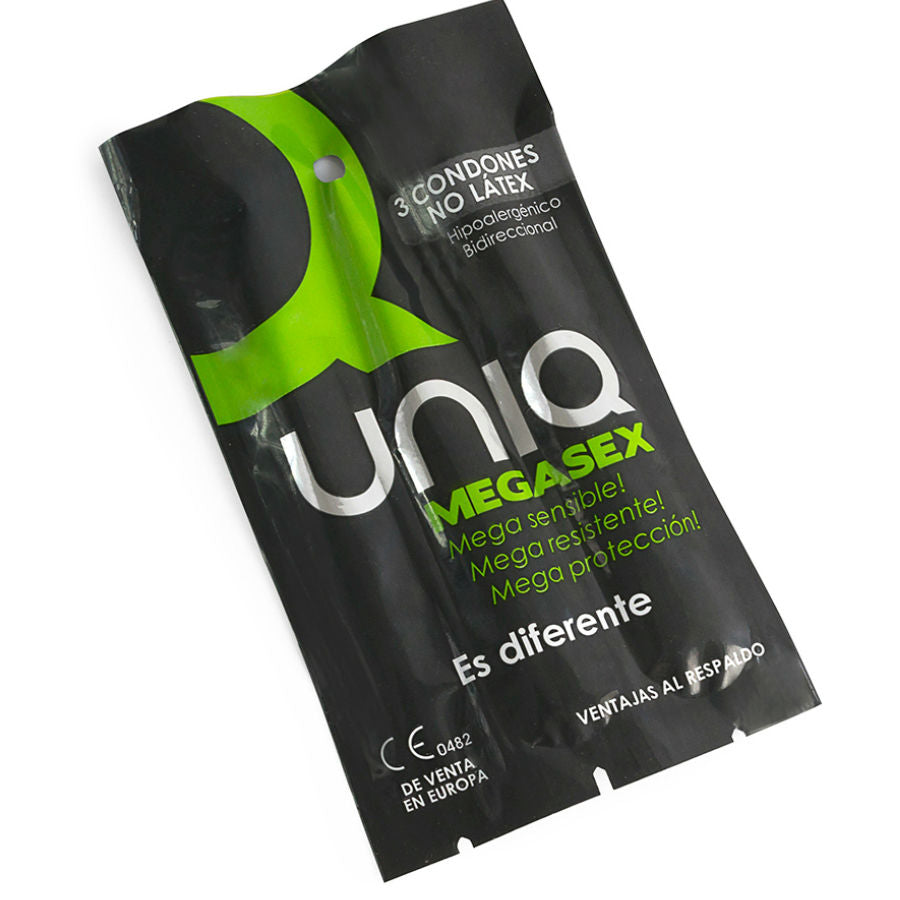Megasex latex free sensitive Condoms 3 Units di UNIQ