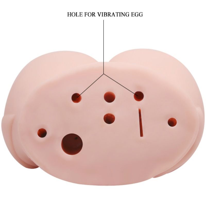 Masturbatore maschile vagina e ano realistici con vibrazioni di Crazy Bull, immagine 5
