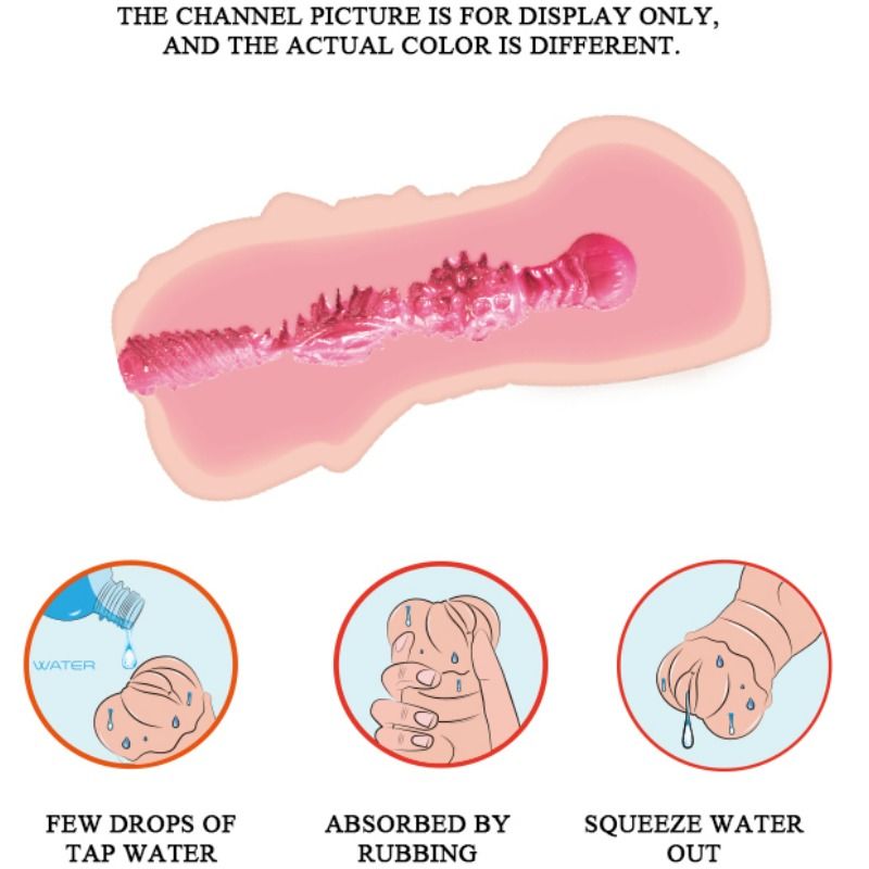 Masturbatore vagina con pelle Acquata con proiettili vibranti di Crazy Bull, immagine 6