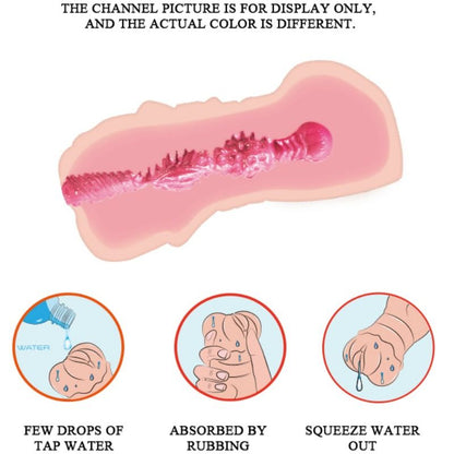 Masturbatore vagina con pelle Acquata con proiettili vibranti di Crazy Bull, immagine 6
