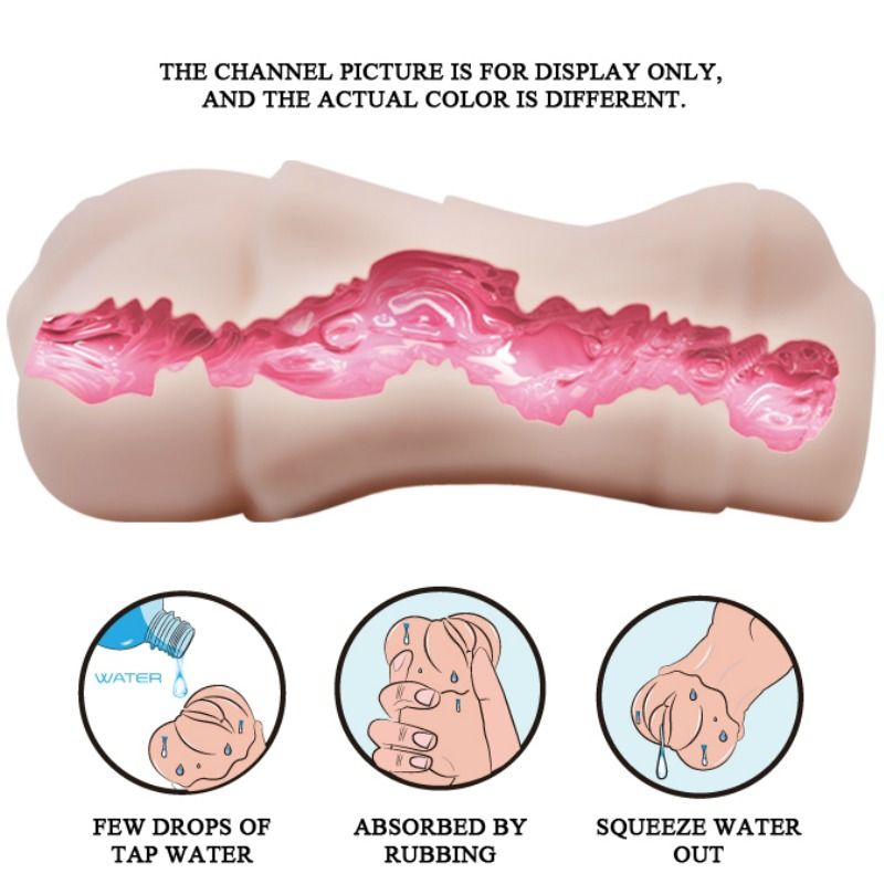 Masturbatore vagina con pelle Acquata con bullet vibrante 2 di Crazy Bull, immagine 7