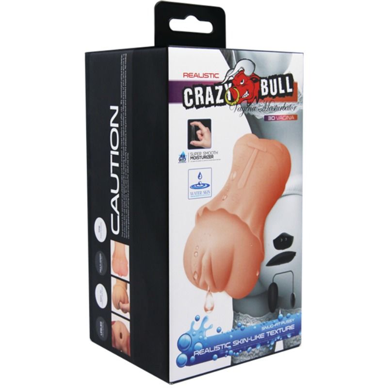 Masturbatore vagina con pelle Acquata con bullet vibrante 2 di Crazy Bull, immagine 10
