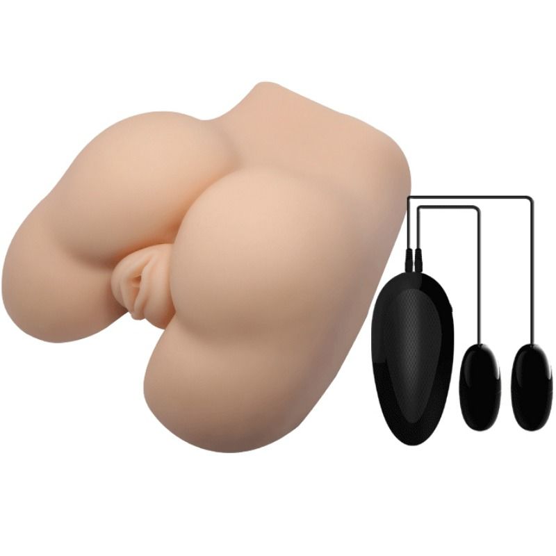Masturbatore maschile vagina e ano realistici con vibrazione posizione 5 di Crazy Bull, immagine 4