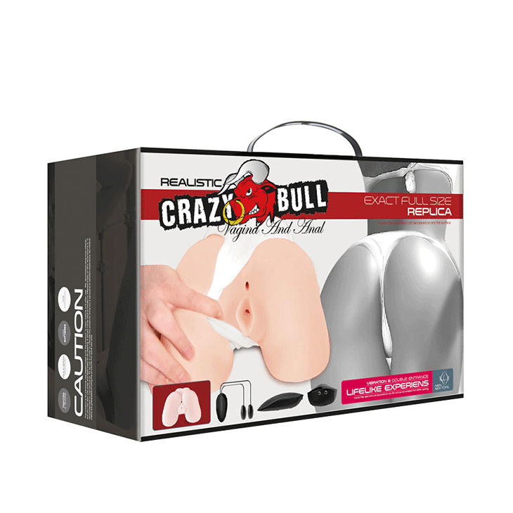 Masturbatore maschile vagina e ano realistici con vibrazione posizione 5 di Crazy Bull, immagine 8