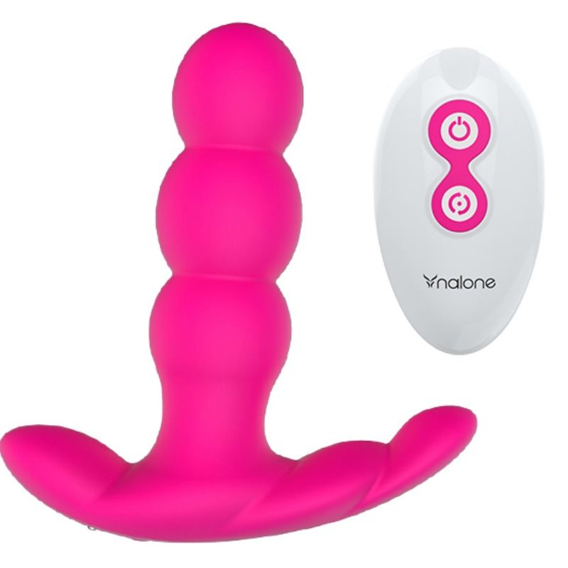 Vibratore anale pearl telecomando nero di Nalone