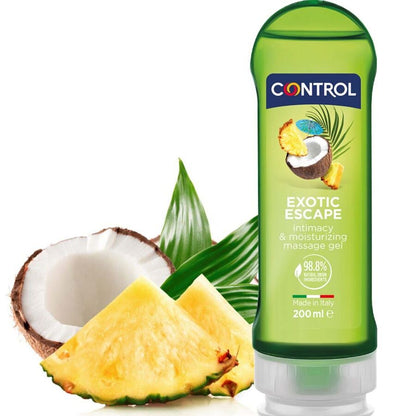 Lubrificante 2 en 1 massaggio e piacere esotico 200 ml di Control