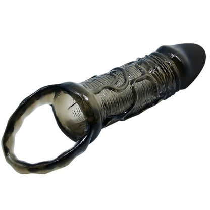 Dildo copertura estensore con cinturino per testicoli nero 13.5 cm di Baile, immagine 3