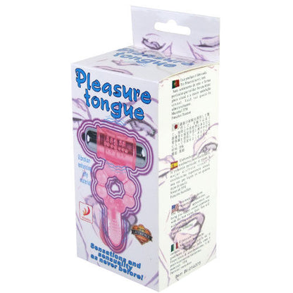 Anello in silicone 10 ritmi di lingua con vibrazione rosa di Baile, immagine 4