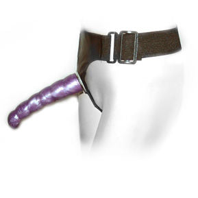 Masturbatore maschile pettorina anale e vaginale femminile lilla punto g 17 cm di Baile, immagine 2