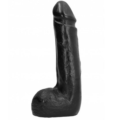 Dildo realistico nero morbido 20 cm di All Black, immagine 2