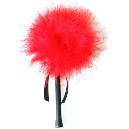 Manette e restrizioni spolverino Marabou rosso di Gioco Segreto, immagine 3