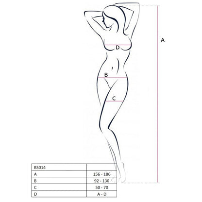 Bodystocking rosso taglia unica di Passion, immagine 2