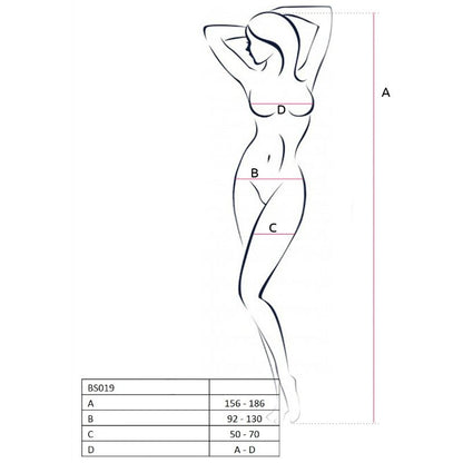 Bodystocking nero taglia unica di Passion, immagine 2