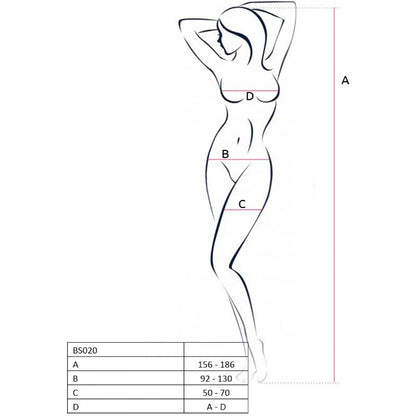 Bodystocking nero taglia unica di Passion, immagine 2