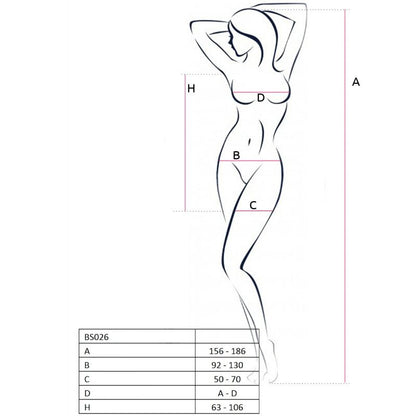 Bodystocking abito bianco stile taglia unica di Passion, immagine 2