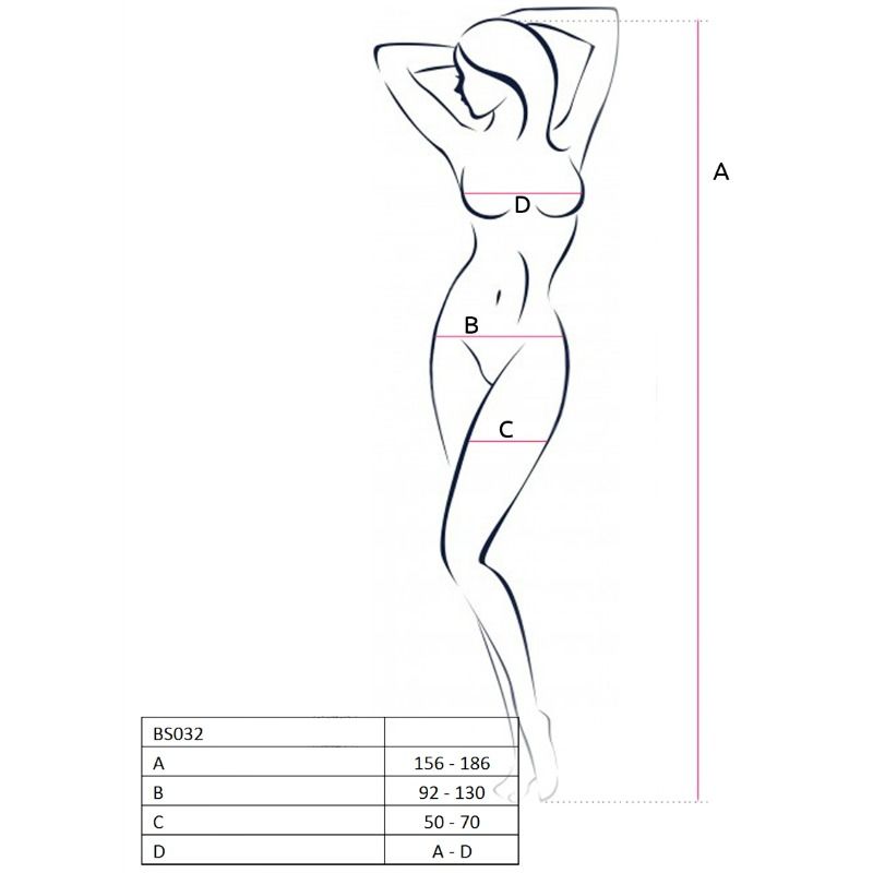 Bodystocking rosso taglia unica di Passion, immagine 2