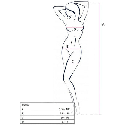 Bodystocking rosso taglia unica di Passion, immagine 2
