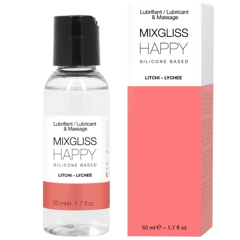 Lubrificante silicone happy Litchi 50 ml di Mixgliss