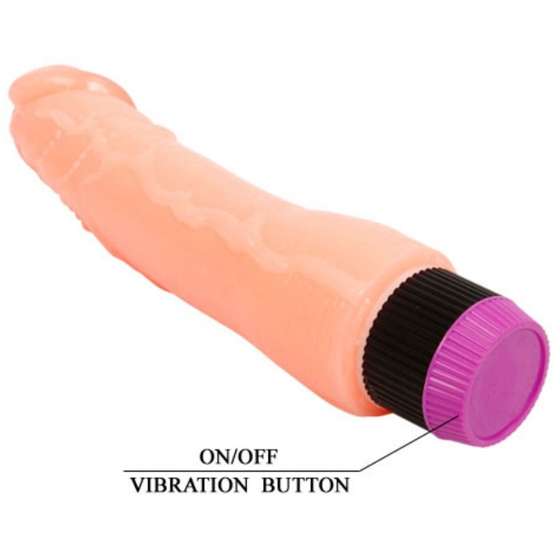 Vibratore realistico flessibile naturale 24 cm di Baile, immagine 6