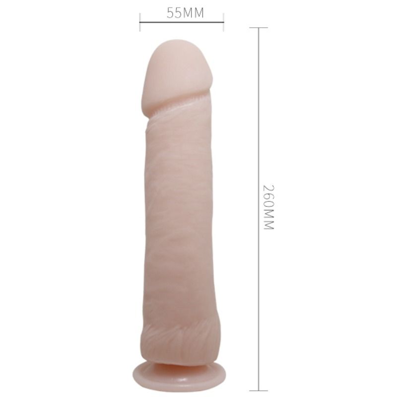 Dildo grande realistico con vibrazione naturale 26 cm di Baile, immagine 2