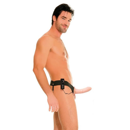 Imbracatura vibrante fetish hollow per lui e lei naturale 14cm, immagine 5