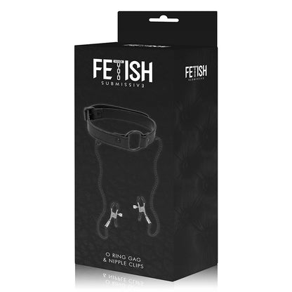Anello gag con morsetti per capezzoli di Fetish Submissive, immagine 8
