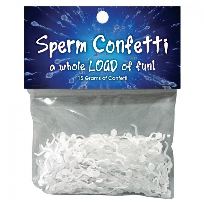 Gadget erotico Coriandoli a forma di sperma di Kheper Games